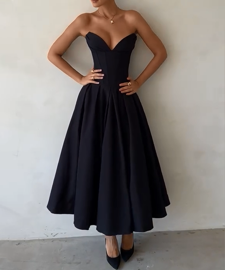 Elegant Black Evening Gown