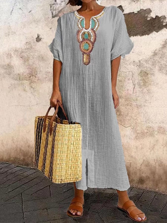 Stunning Elegant Kaftan Maxi Dress for Effortless Style