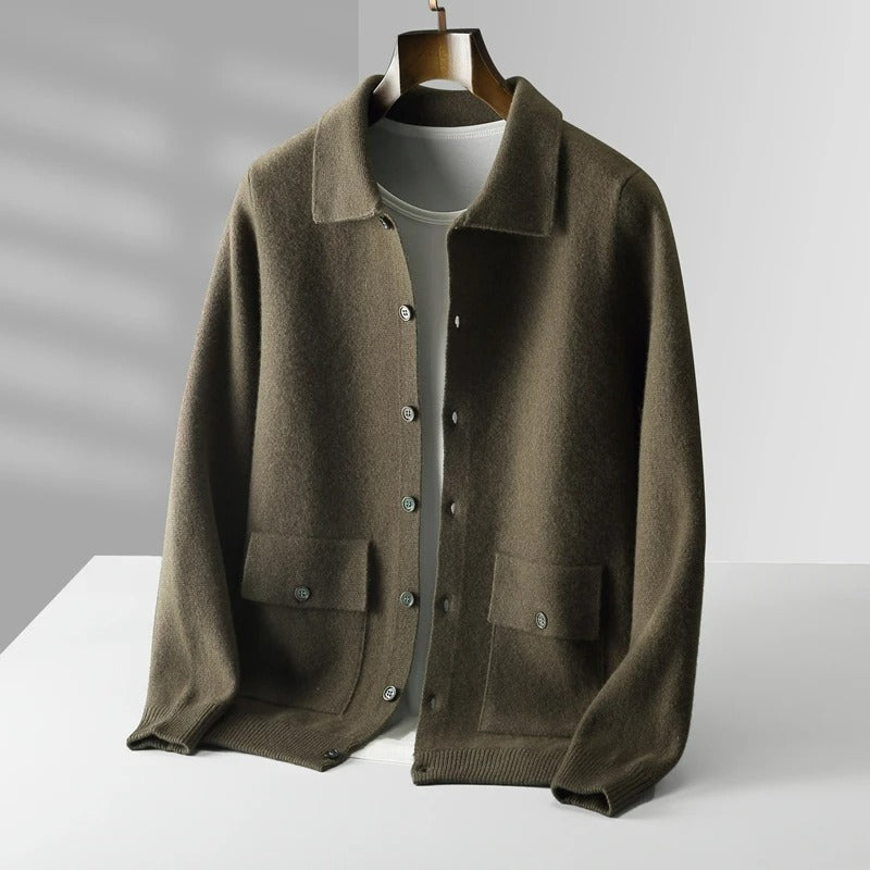 Luxe Cashmere Polo Jacket