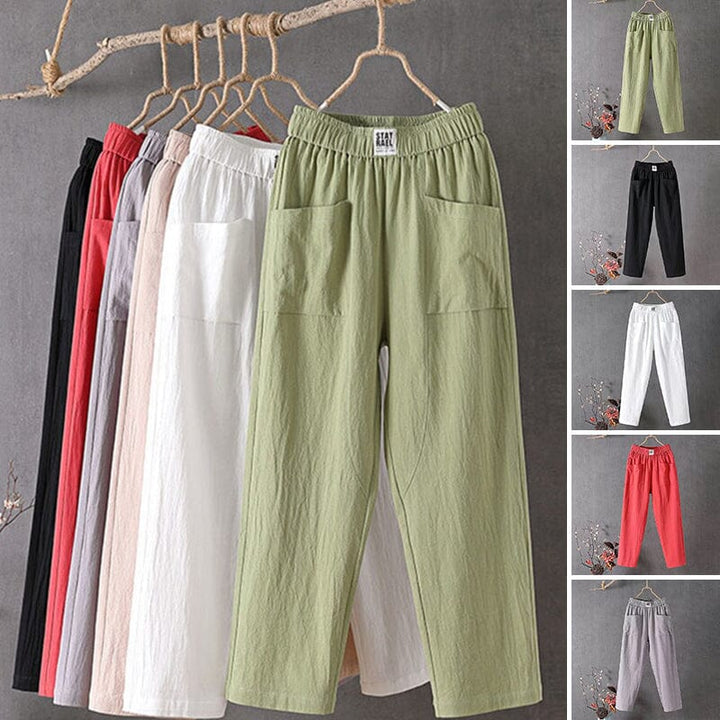 Stylish Cotton-Linen Blend Trousers for Ultimate Comfort
