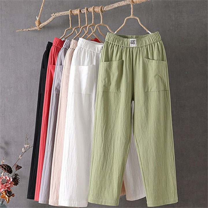 Stylish Cotton-Linen Blend Trousers for Ultimate Comfort
