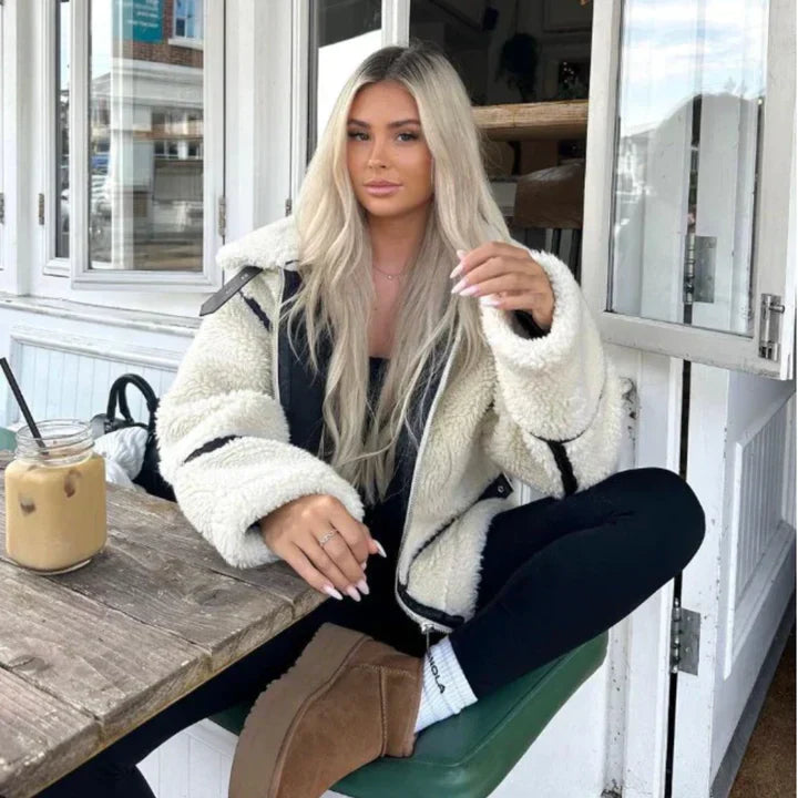 Cozy Teddy Fleece Zip-Up Jacket