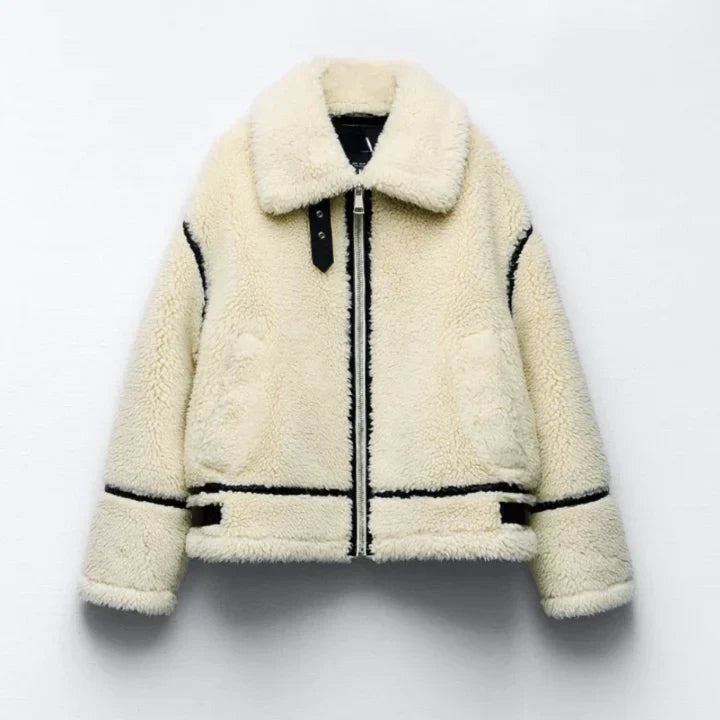 Cozy Teddy Fleece Zip-Up Jacket