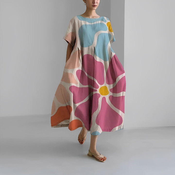 Delightfully Comfortable Floral Cotton Dress for Every Occasion