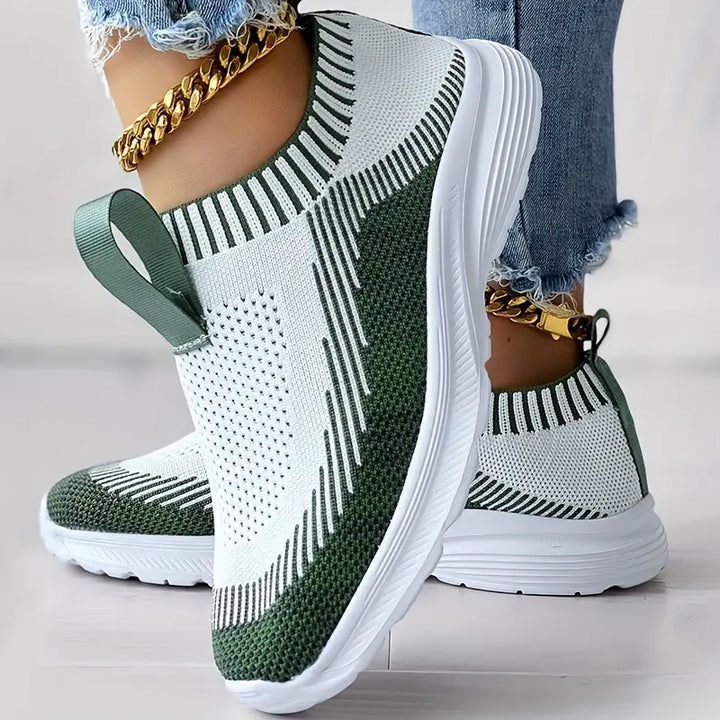Chic Knitted Sneakers for Women - Perfect for Effortless Casual Style