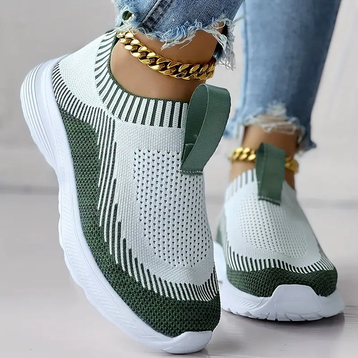 Chic Knitted Sneakers for Women - Perfect for Effortless Casual Style