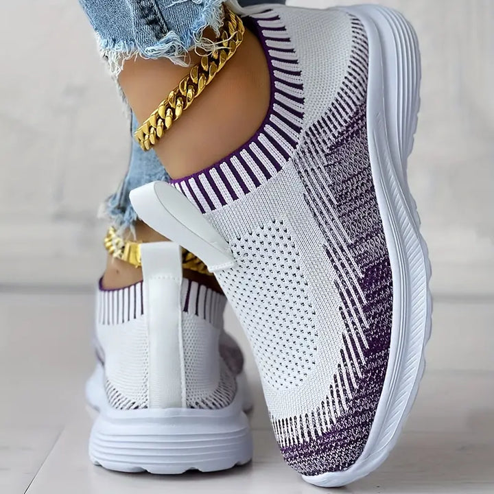 Chic Knitted Sneakers for Women - Perfect for Effortless Casual Style