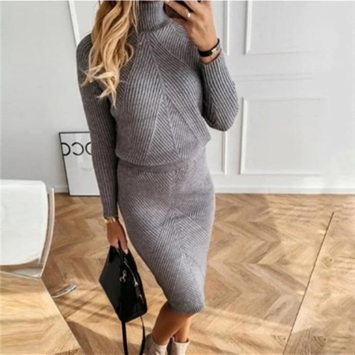 Chic Ribbed Two-Piece Outfit