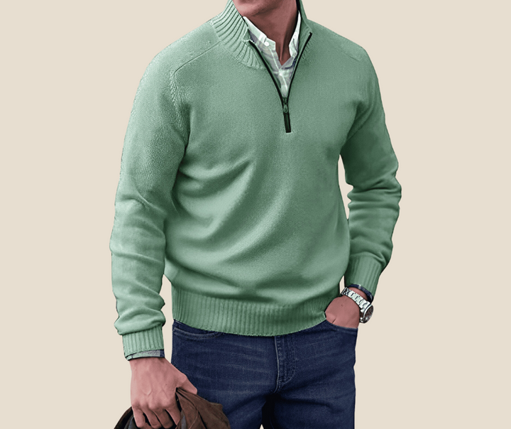 Stylish Polished Zip-Up Sweater
