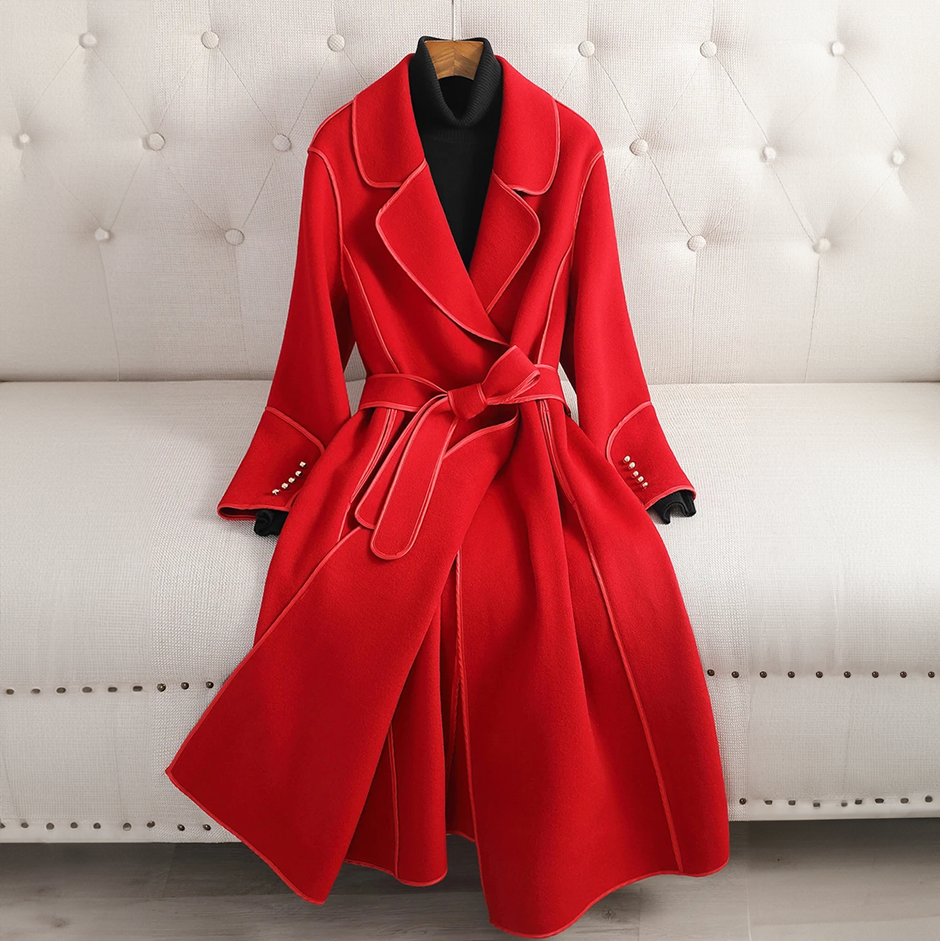 Elegant Wool Trench Coat for Timeless Style