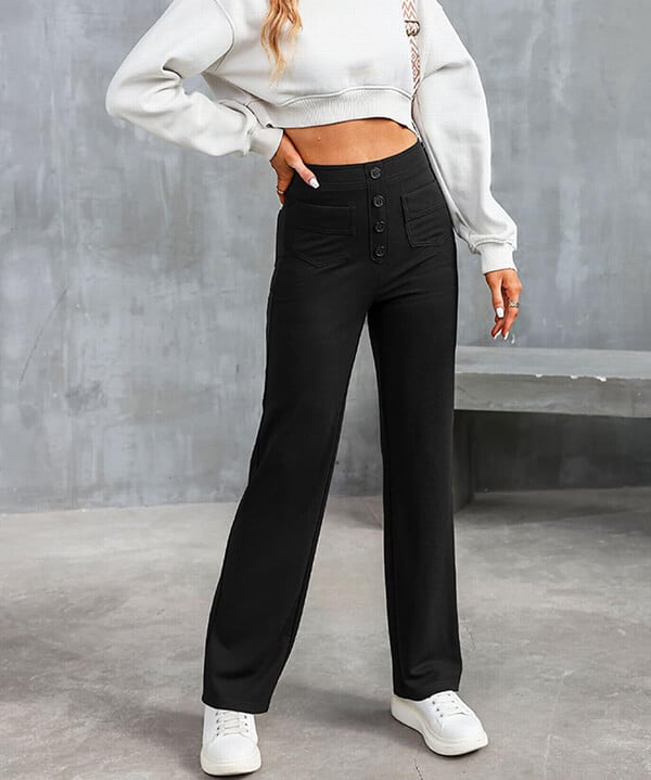 High-Waist Elegance Trousers