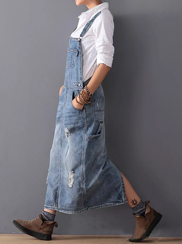 Gorgeous Denim Strappy Dress