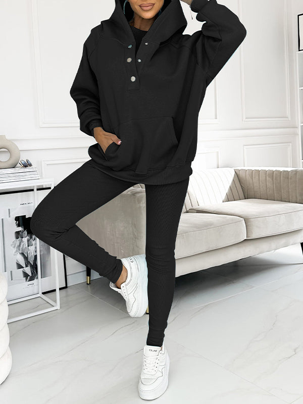 Stylish Hoodie Vest Ensemble