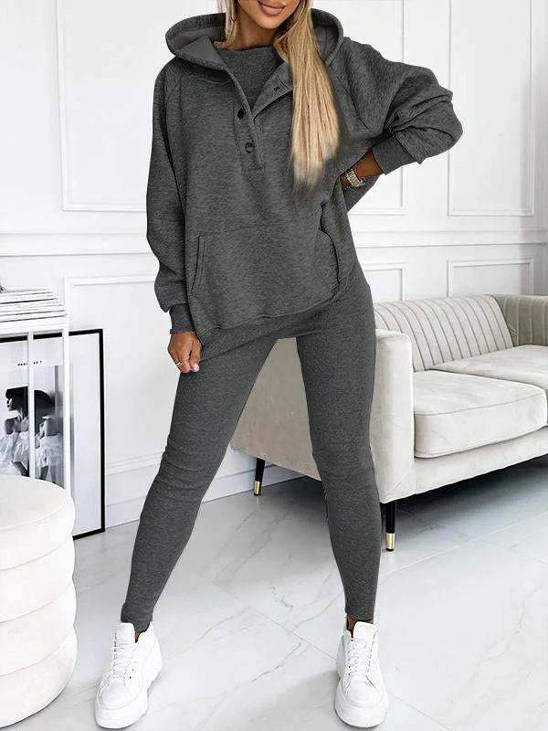Stylish Hoodie Vest Ensemble
