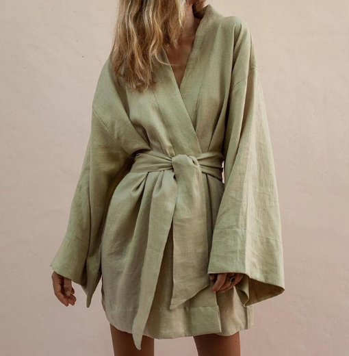 Stylish Kimono-Inspired Mini Dress