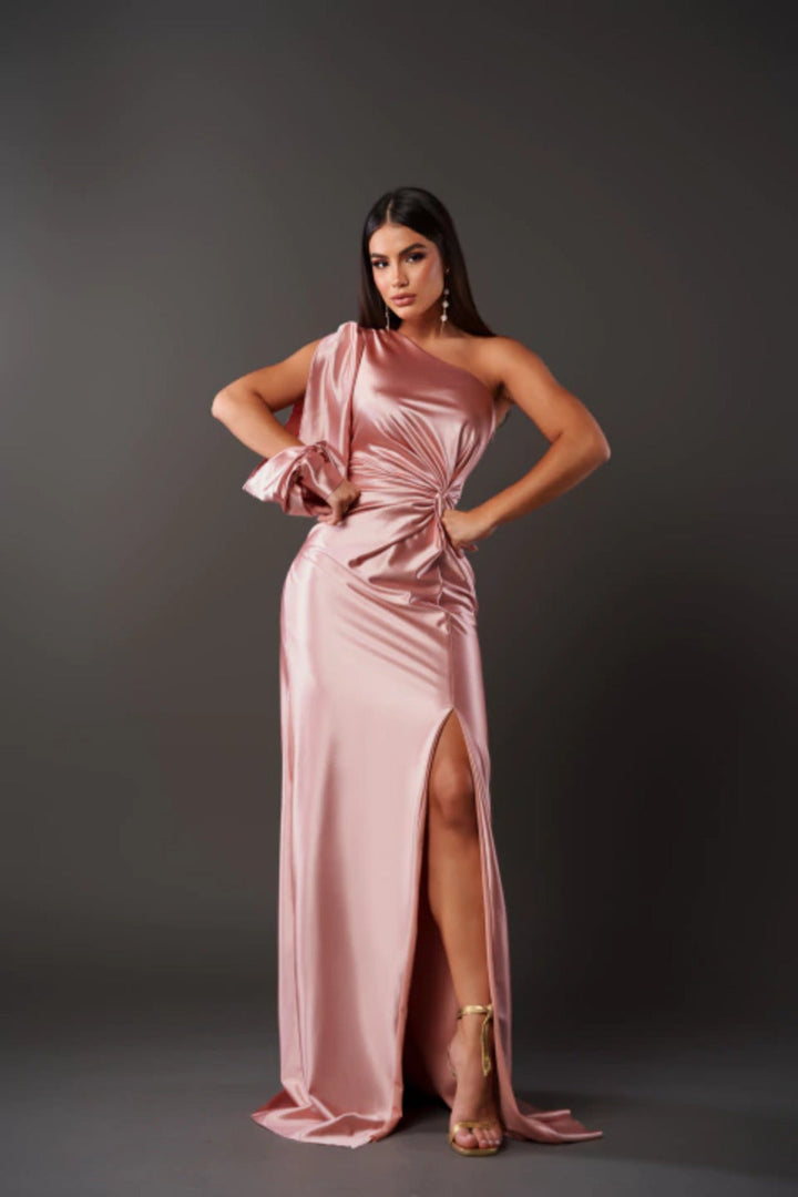 Gracefully Chic Silhouette Dress