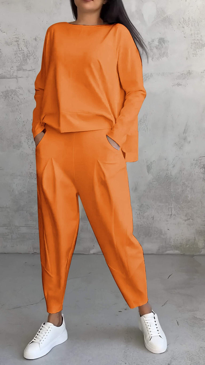 Luxe Comfort Full Set with Stylish Crew Neck