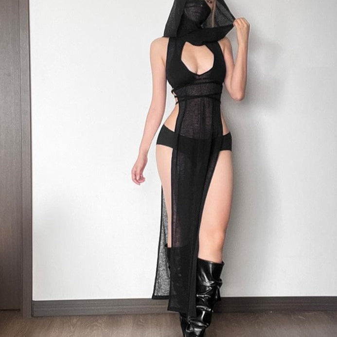 Elegant Sheer Maxi Dress for Effortless Style