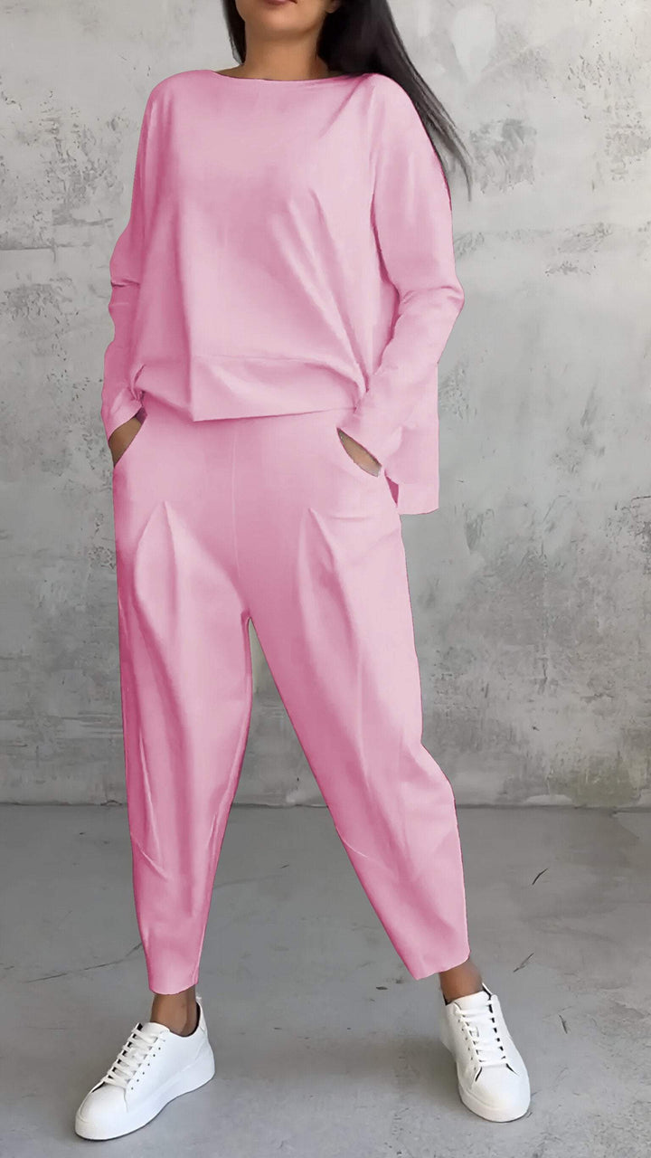 Luxe Comfort Full Set with Stylish Crew Neck