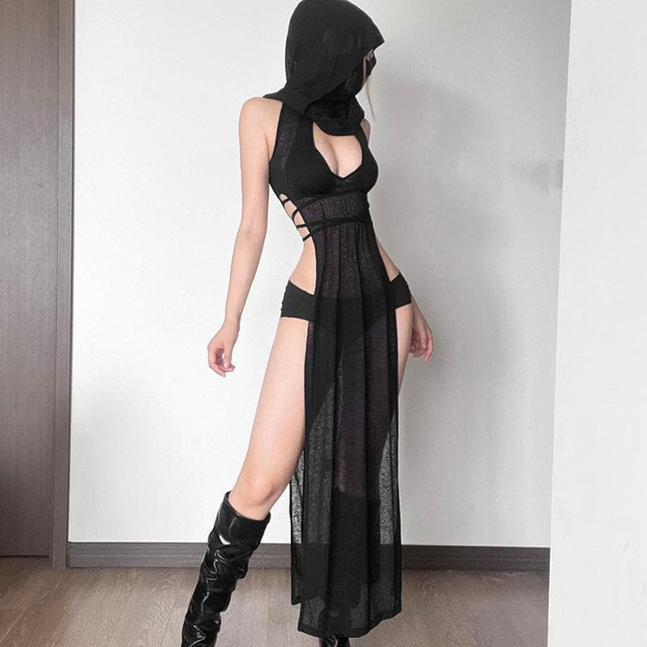 Elegant Sheer Maxi Dress for Effortless Style