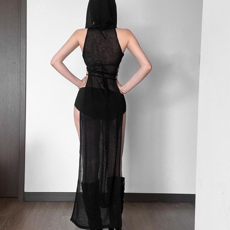 Elegant Sheer Maxi Dress for Effortless Style