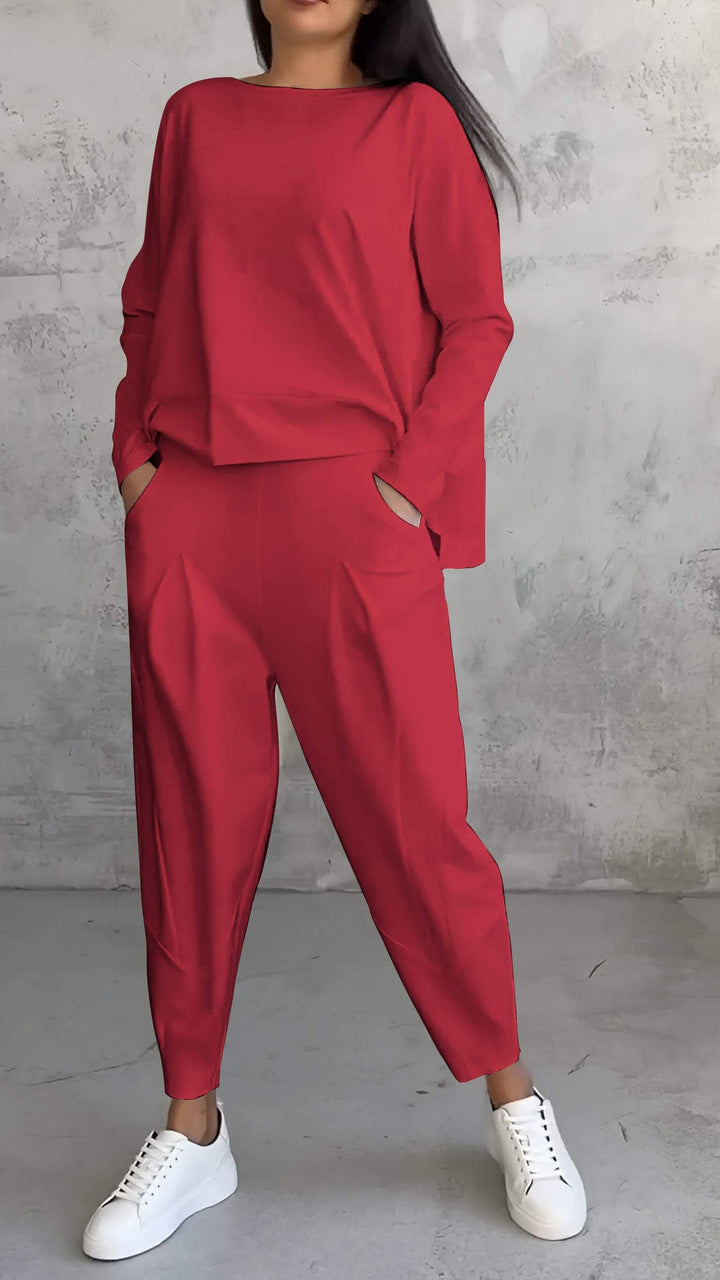 Luxe Comfort Full Set with Stylish Crew Neck