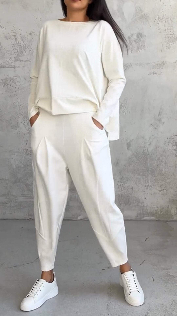Luxe Comfort Full Set with Stylish Crew Neck