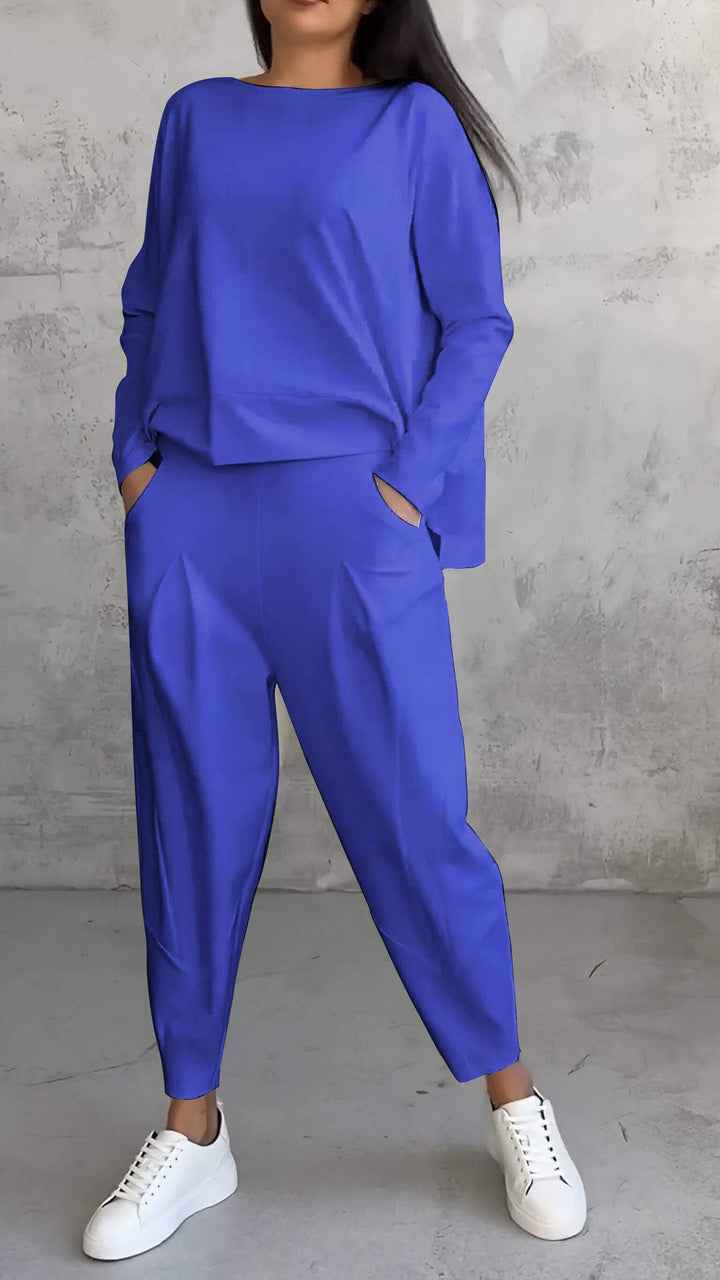 Luxe Comfort Full Set with Stylish Crew Neck