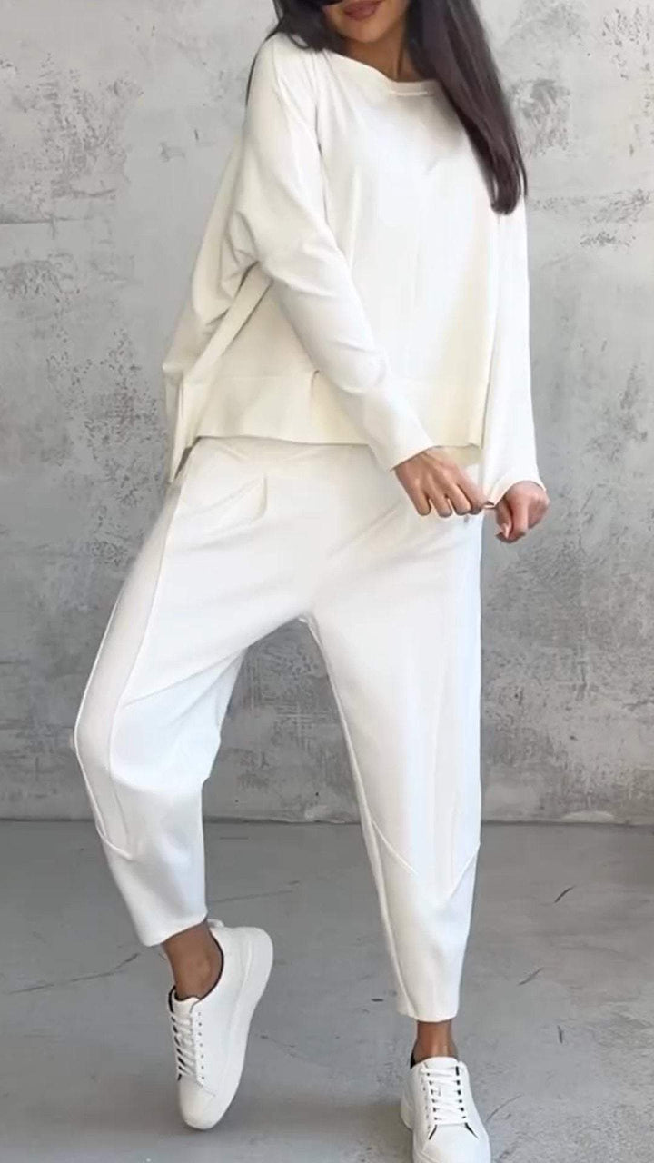 Luxe Comfort Full Set with Stylish Crew Neck