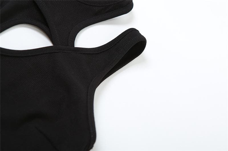 Chic Hollow Backless Bodysuit for Effortless Elegance