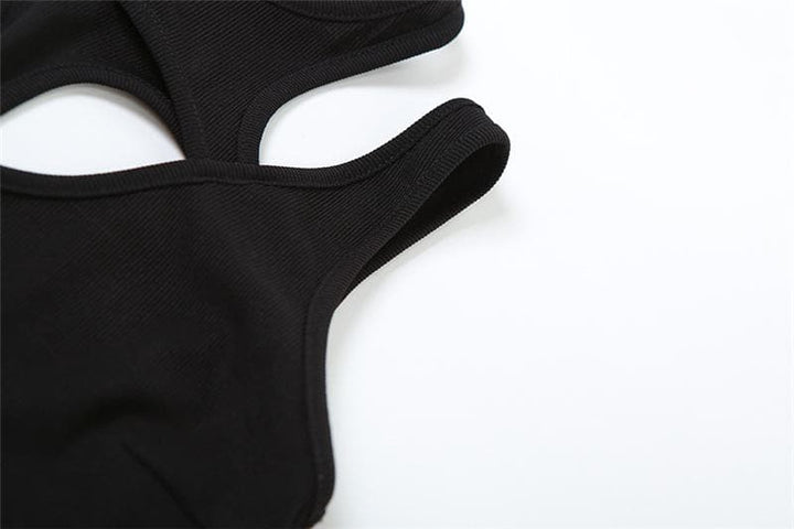 Chic Hollow Backless Bodysuit for Effortless Elegance