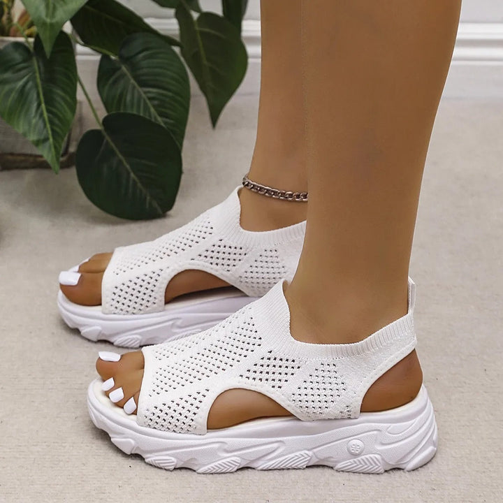 Chic Open-Toe Casual Sandals for Effortless Glamour