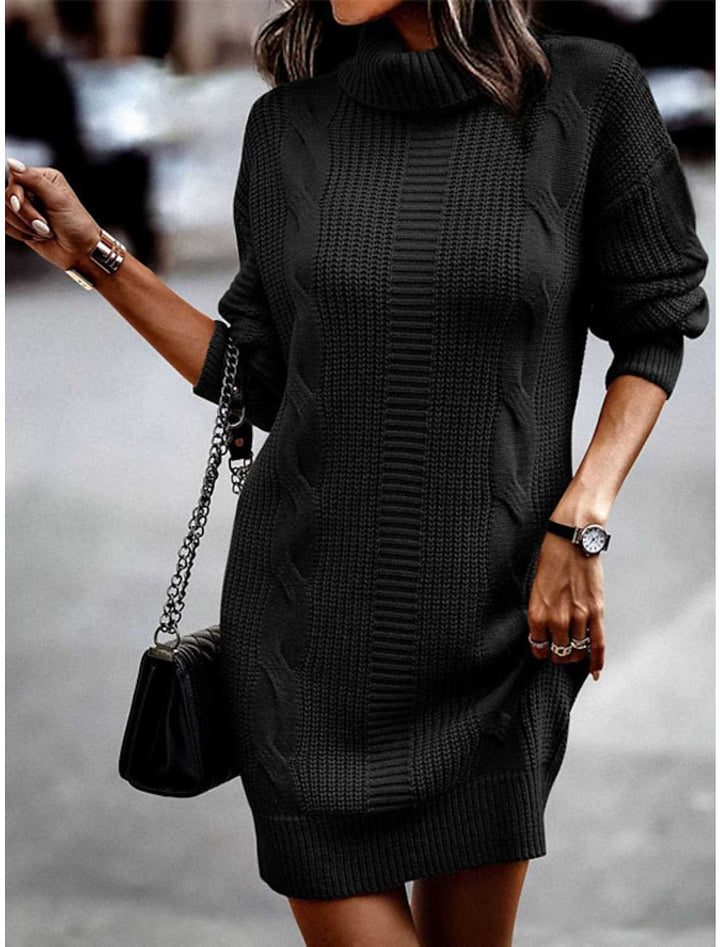 Chic Knit Mini Dress for Trend-Setters
