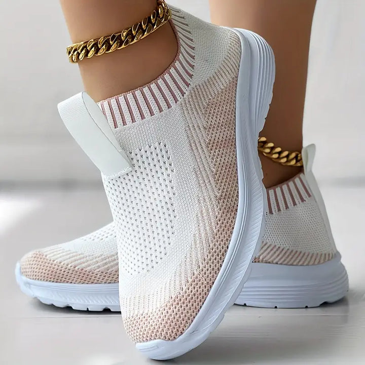 Chic Knitted Sneakers for Women - Perfect for Effortless Casual Style