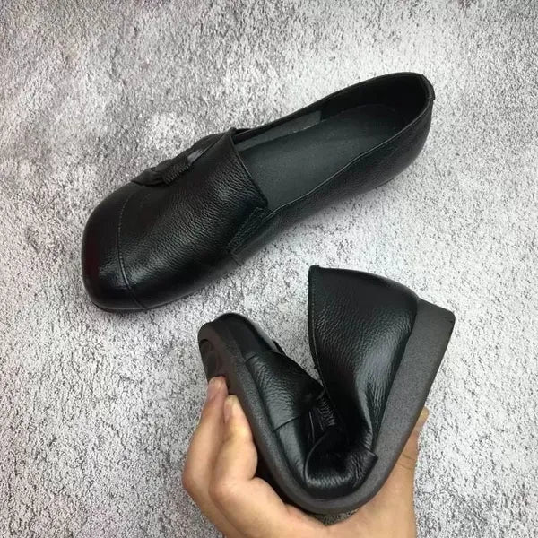 Women's Stylish Comfort Leather Shoes for All-Day Support