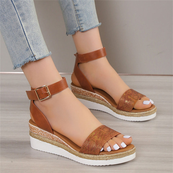Chic Snake-Print Sandals for a Stylish Summer Flair