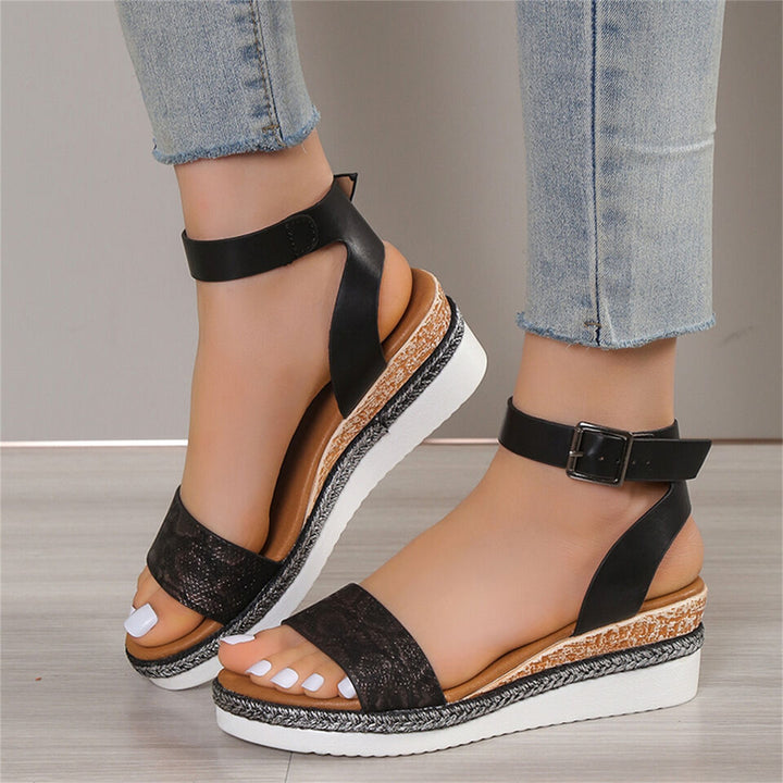 Chic Snake-Print Sandals for a Stylish Summer Flair