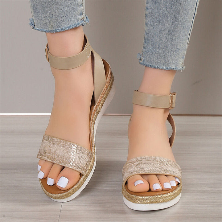 Chic Snake-Print Sandals for a Stylish Summer Flair
