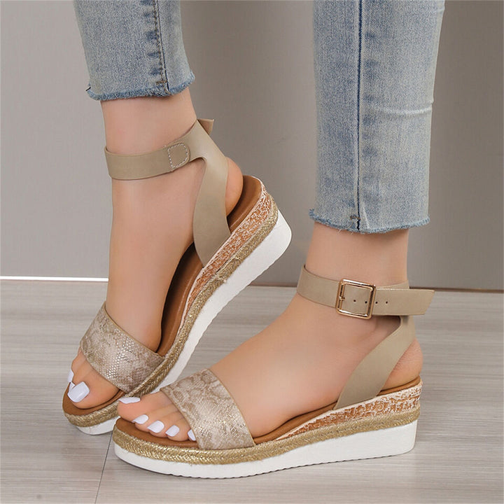 Chic Snake-Print Sandals for a Stylish Summer Flair