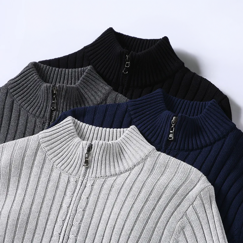 Stylish New Men's Zip-Up Cardigan