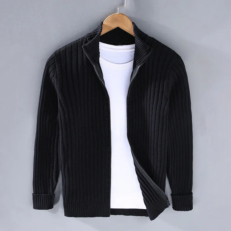 Stylish New Men's Zip-Up Cardigan