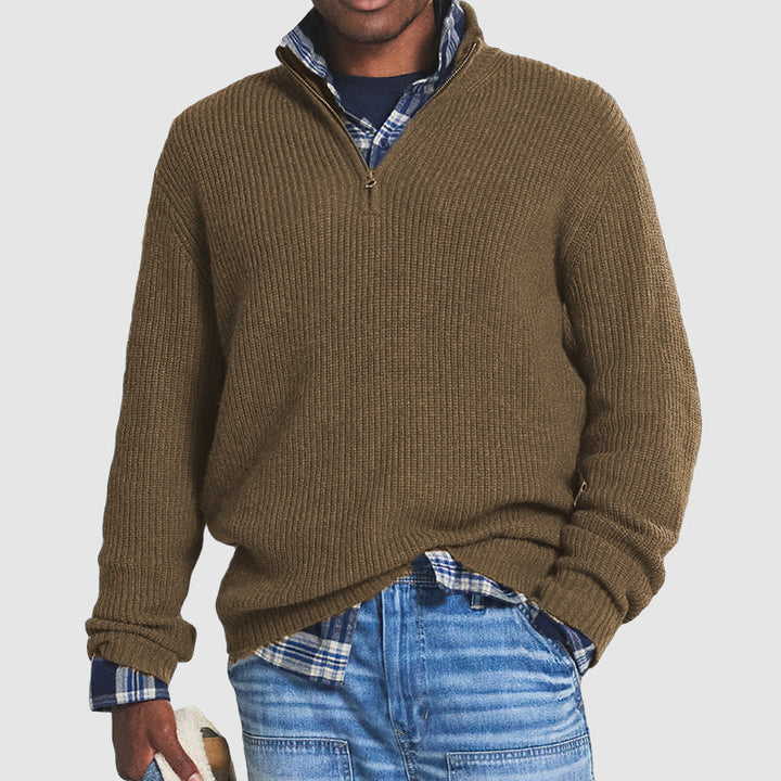 Luxurious Zip-Up Sweater for Unmatched Comfort