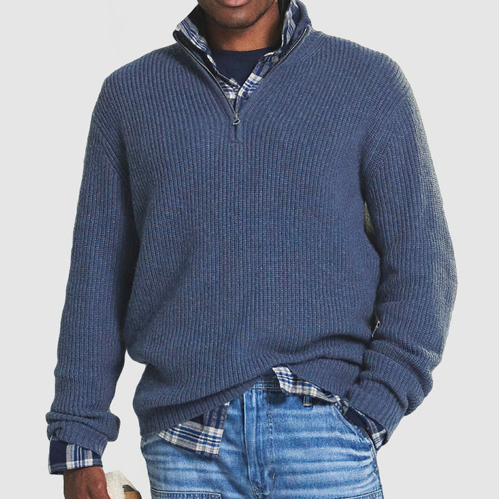 Luxurious Zip-Up Sweater for Unmatched Comfort