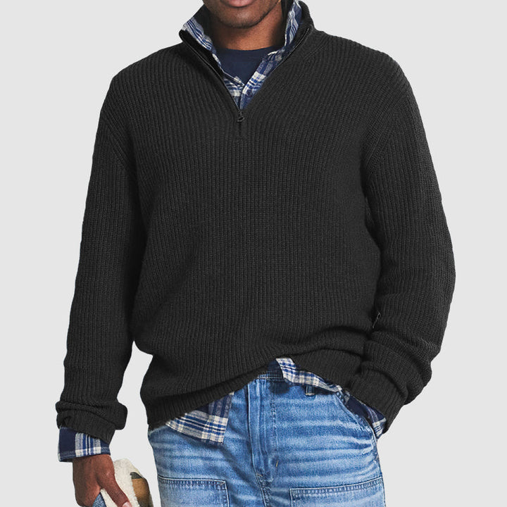 Luxurious Zip-Up Sweater for Unmatched Comfort
