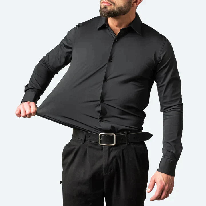 Wrinkle-Resistant Long Sleeve Shirt for Effortless Style