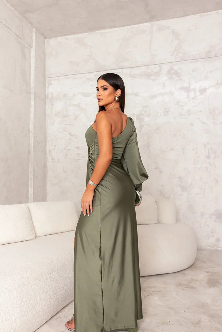 Gracefully Chic Silhouette Dress