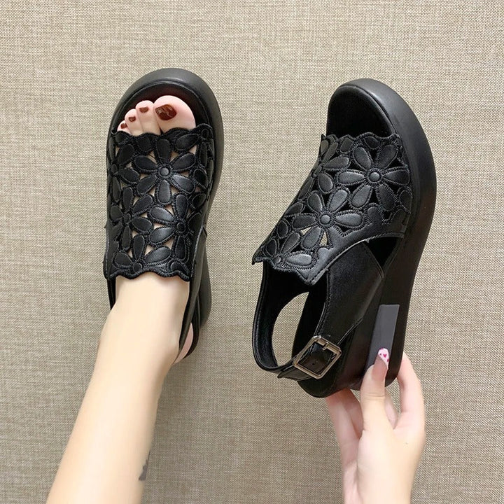 Opulent Hollow-Out Comfort Sandals for Unmatched Style and Ease