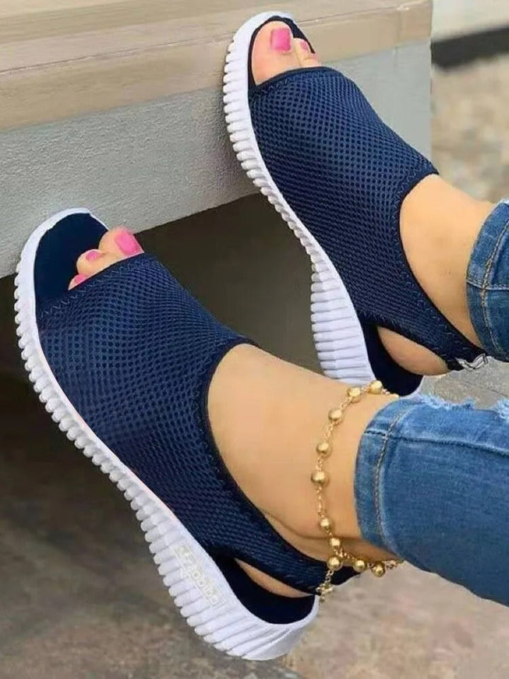 Sleek and Chic Closed-Toe Sandals for Women by
