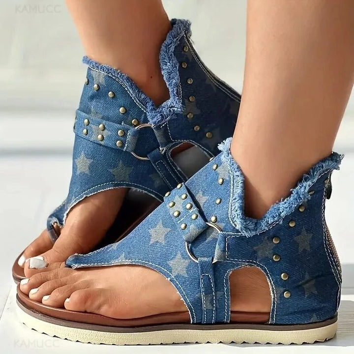 Stylish Women's Denim Sandals for a Casual Chic Look