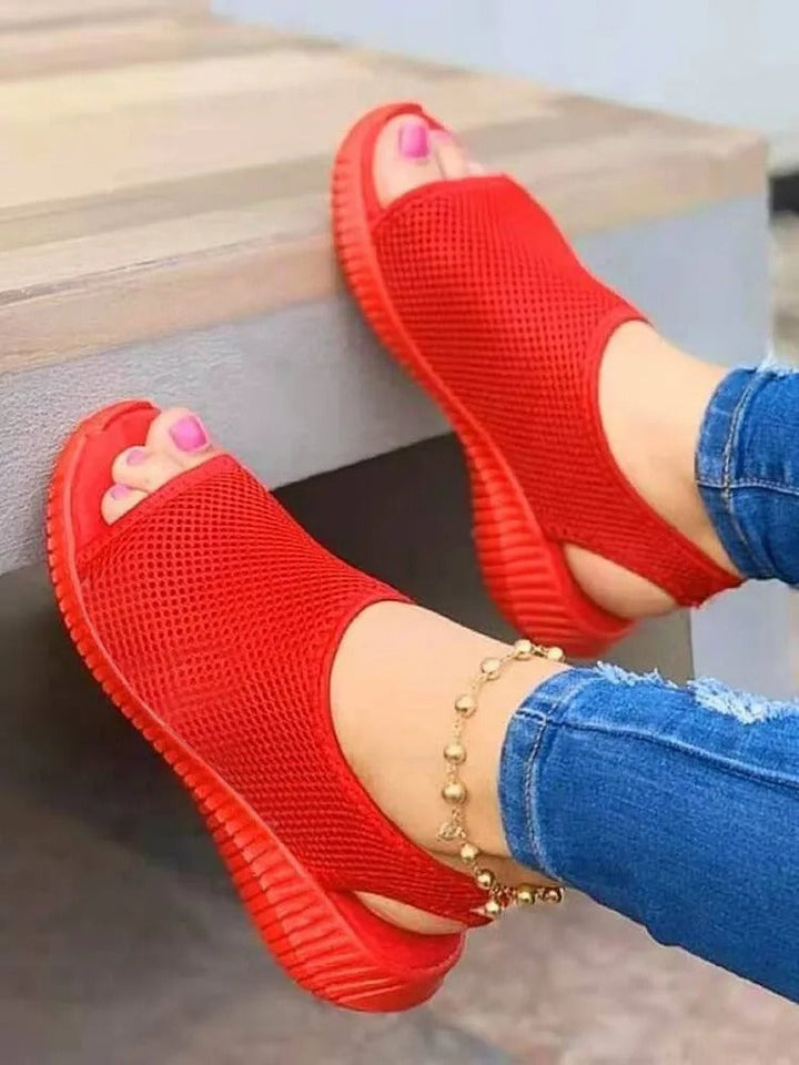 Sleek and Chic Closed-Toe Sandals for Women by